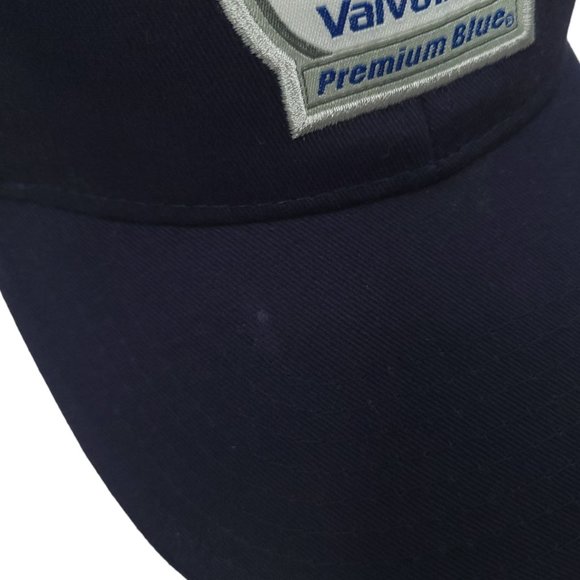 Valvoline Logo Patch Cummins Strapback Cap Trucker Baseball Hat Otto Blue - Picture 14 of 15